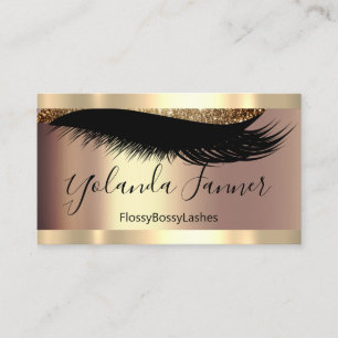 Professionell Makeup Artist Eyelash Unique Modern Visitkort