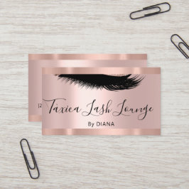 Professionell Makeup Artist Eyelash Unique Ro Visitkort