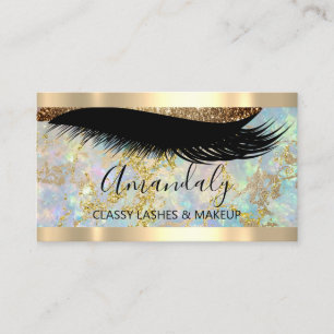 Professionell Makeup Artist Eyelash UniqueHolograp Visitkort