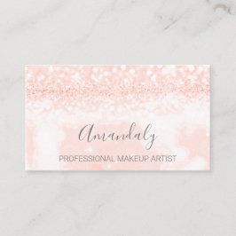 Professionell Makeup Artist Kiss Läppar  Glitter Visitkort