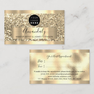 Professionell Makeup Artist Lash Anpassningsbar Lo Visitkort