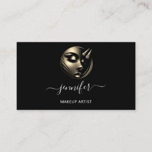 Professionell Makeup Artist Lash Logotyp QRCodeBla Visitkort
