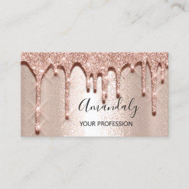 Professionell Makeup Artist Lash Ro Glitter Visitkort
