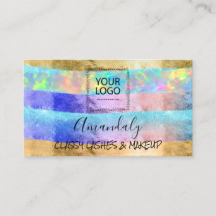 Professionell Makeup Artist Logotyp Holograph Arti Visitkort