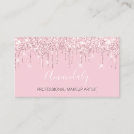 Professionell Makeup Artist Modern Rosa Drives VIP Visitkort