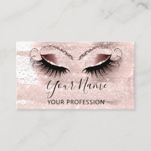 Professionell Makeup Artist Ro Confetti Eyelash Visitkort