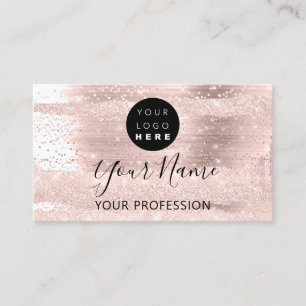 Professionell Makeup Artist Ro Confetti Logotyp Visitkort