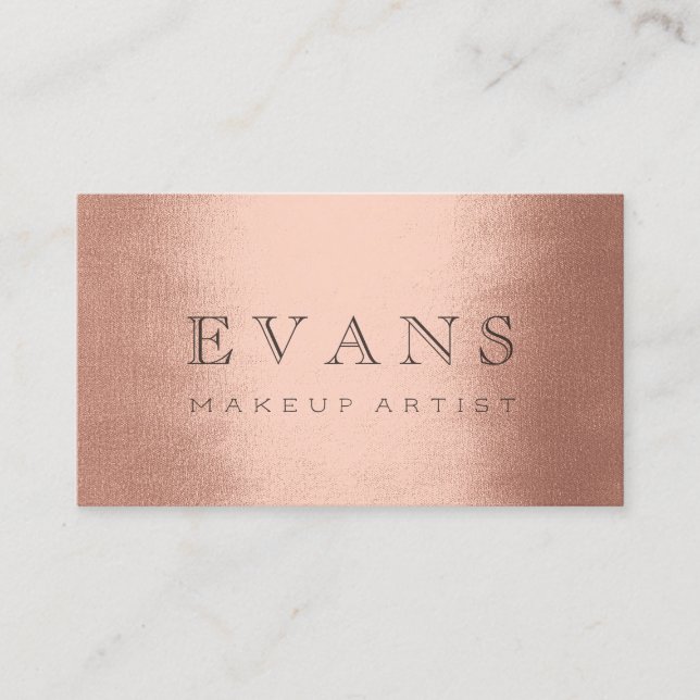 Professionell Makeup Artist Ro  Möte Tidsbeställning Kort (Framsida)