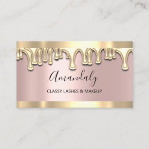 Professionell Makeup Artist Rosa Waxing Lash Drive Visitkort