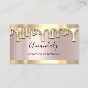 Professionell Makeup Artist Waxing Lash Drives Visitkort