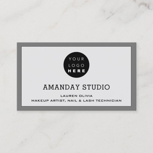 Professionell Makeup-avtalat Logotyp för avtalat k Visitkort (Framsida)