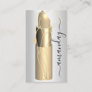 Professionell Makeup Body Lipstick QR-kod Silver Visitkort