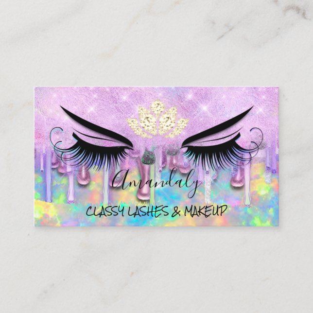 Professionell Makeup Eyelash Microblade-drivrutine Visitkort (Framsida)