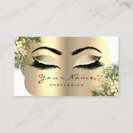 Professionell Makeup-konstnärer kastar Blommigt Mi Visitkort