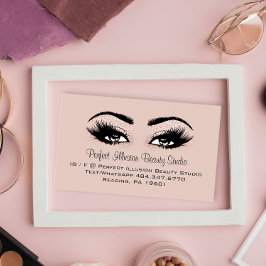 Professionell Makeup Lash Hybryd Brows Visitkort
