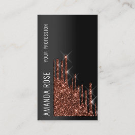 Professionell Makeup VIP Event Planner Drip Brown Visitkort