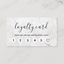 Professionell Marble Modern Loyalty Cards