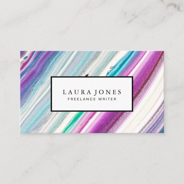 Professionell Marble Visitkort (Framsida)