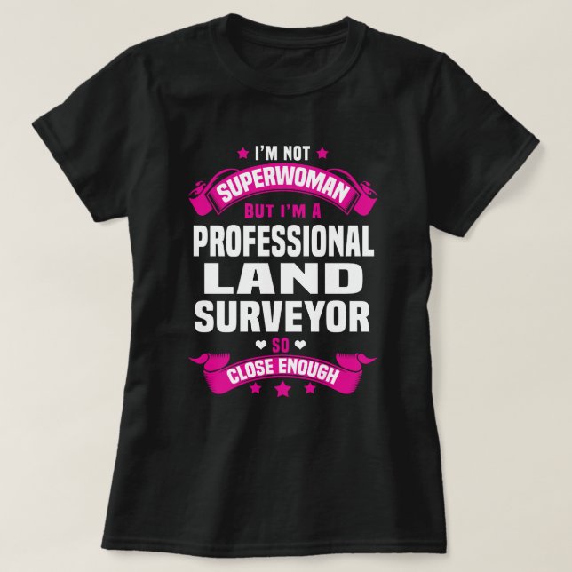 Professionell markbesiktning t shirt (Design framsida)