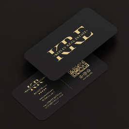Professionell Marknadsföring Elegant Black Modern Visitkort