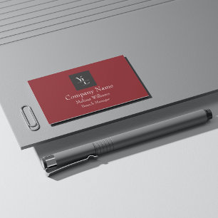 Professionell Maron med Logotyp Visitkort