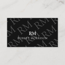Professionell Masculine Social Media Monogram