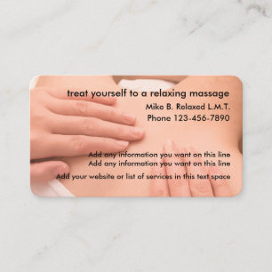 Professionell Massage Criapist Visitkort