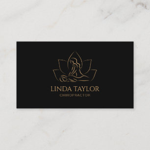 Professionell Massage Therapist Lotus CHIROPRACTOR Visitkort