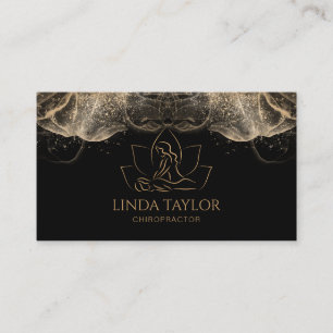 Professionell Massage Therapist Lotus CHIROPRACTOR Visitkort