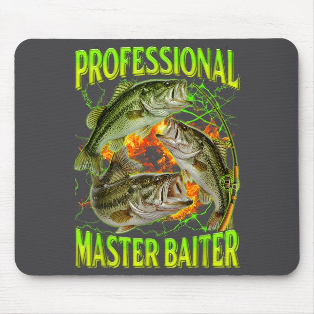 Professionell Master Baiter Rolig Fiskememe Stövel Musmatta (Framsidan)