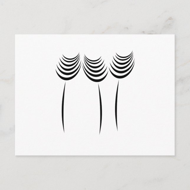 Professionell Master Gardener Blommigt Mode Logoty Vykort (Framsida)