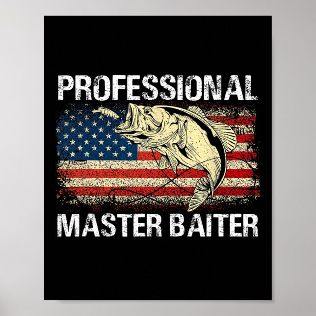 Professionell Master Iter Retro Amerikansk Flagga  Poster (Framsidan)