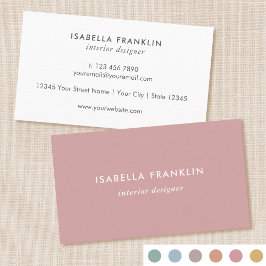 Professionell med enkel Chic minimalistisk dammsug Visitkort