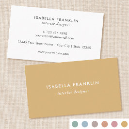 Professionell med enkel Chic minimalistisk Guld Visitkort