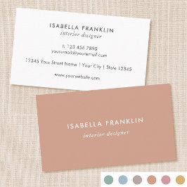 Professionell med enkel Chic minimalistisk terraco Visitkort