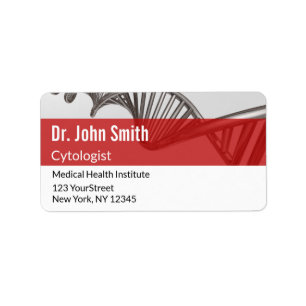 Professionell Medical Science DNA-adressetikett Adressetikett