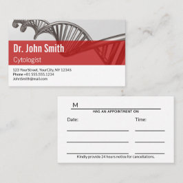 Professionell Medical Science DNA Strand Appointme Tidsbeställning Kort
