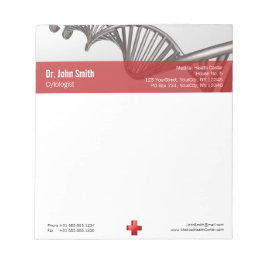 Professionell Medicinsk 3D- symbol Kor DNA Anteckningsblock