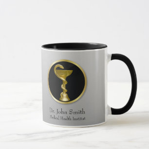 Professionell Medicinsk Hygieia Bowl Guld Mugg