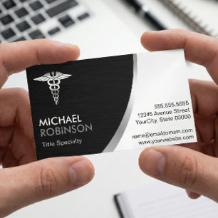 Professionell Medicinsk Logotyp Modern Classic Magnetiska Visitkort