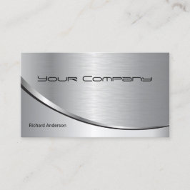 Professionell Metall Elegant Modern Silver Black Visitkort