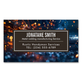 Professionell Metall Svetsningskontraktor Magnetiska Visitkort