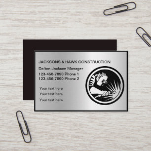 Professionell Metall Verktyg Construction Company Visitkort