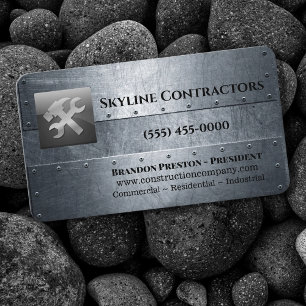 Professionell Metall Verktyg Construction Company Visitkort