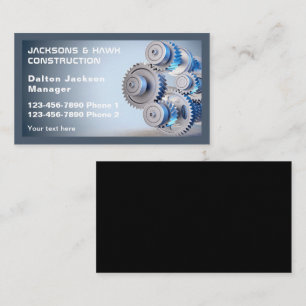 Professionell Metall Verktyg Construction Company Visitkort