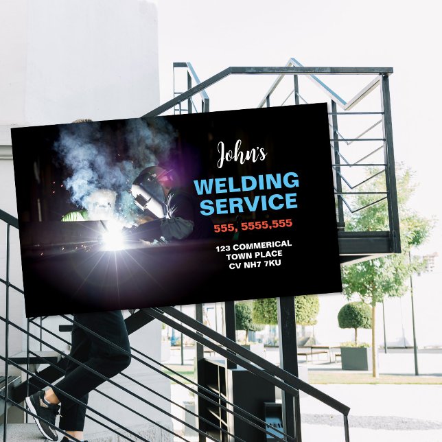 Professionell metallsvetsning & tillverkning visitkort (Skapare uppladdad)