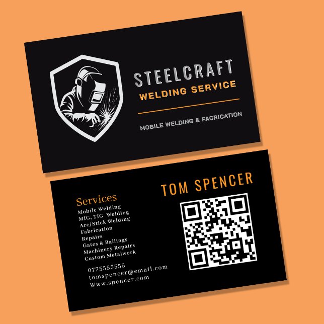 Professionell metallsvetsning & tillverkning  visitkort (Skapare uppladdad)
