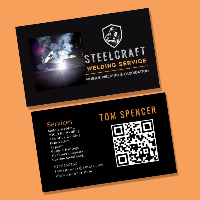Professionell metallsvetsning & tillverkning  visitkort (Skapare uppladdad)