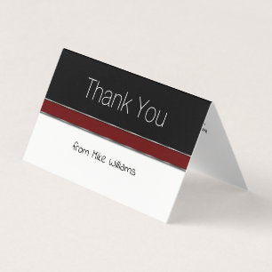 Professionell Mini Tackkort Elegant Design Kort