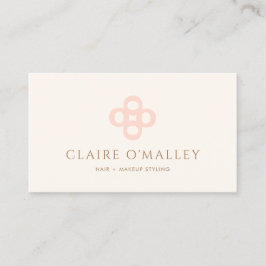 Professionell Minimal Modern Reflent O Monogram Visitkort